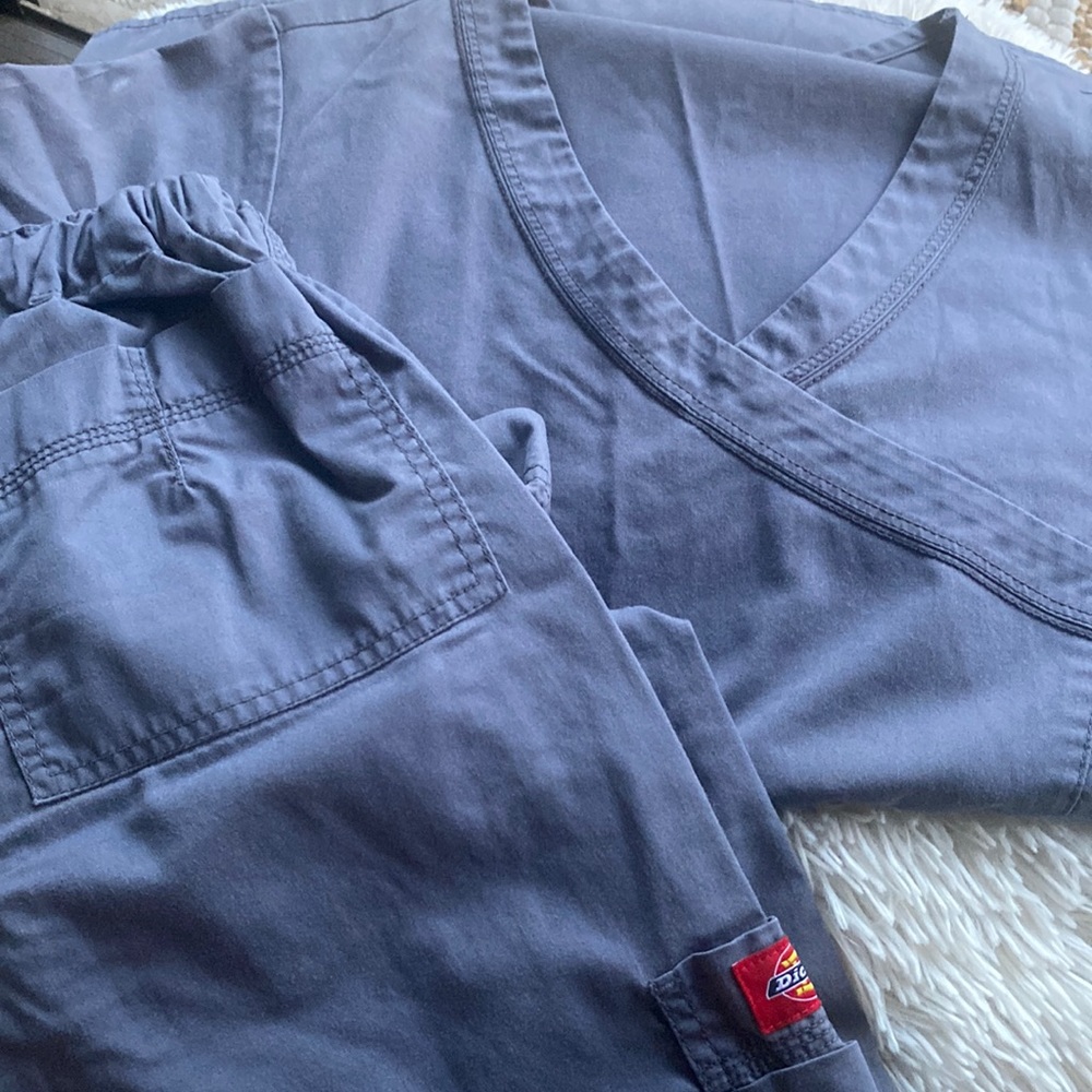 Dickies Gen Flex Grey Scrubs Set